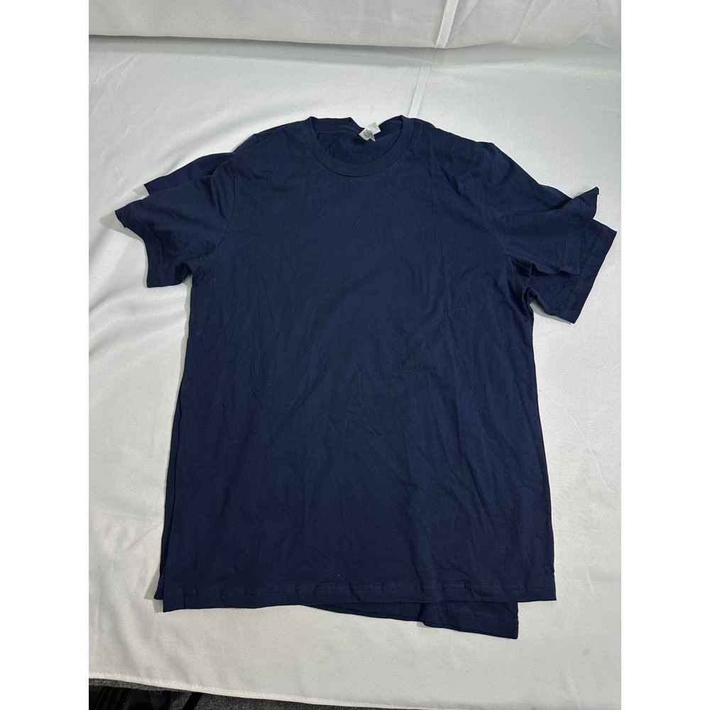 NWT Bella+Canvas T-Shirt Lot Mens Large Navy Blue Blank Essential Basic 2pk